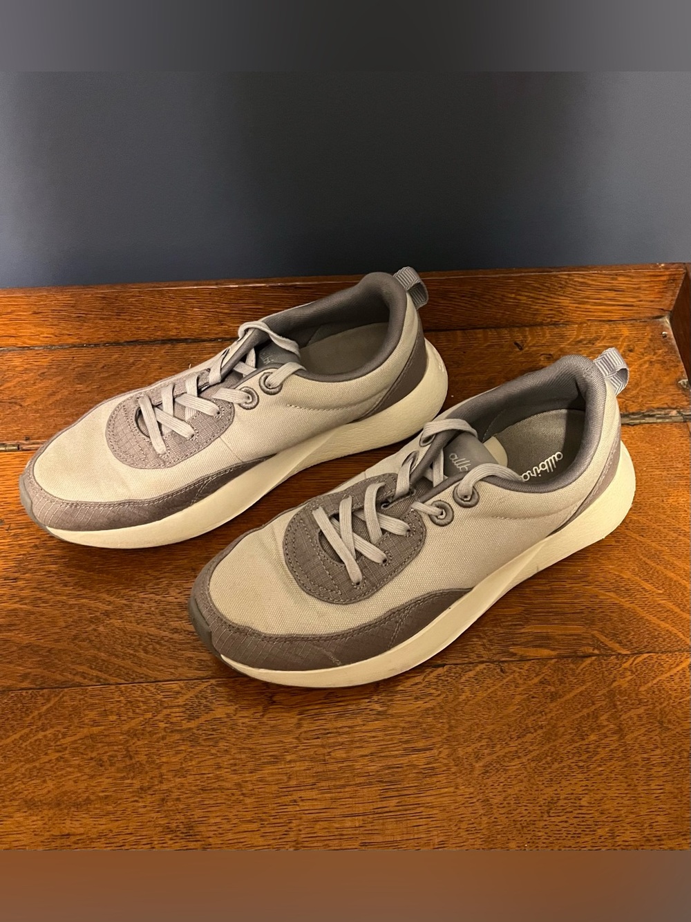 allbirds Women's Gray and Cream Casual Sneakers